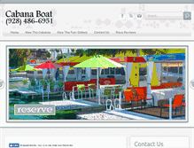 Tablet Screenshot of cabanaboat.com